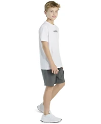 adidas Big Boys Short-Sleeve T-Shirt and Cargo Woven Shorts, 2 Piece Set