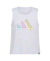 adidas Big Girls Sleeveless Swing Heather Tank Top