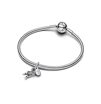 Pandora Pave Infinity Knot Dangle Sterling Silver Charms
