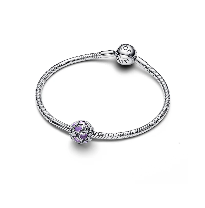 Pandora Openwork Hearts Mom Sterling Silver Charms