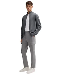 Boss by Hugo Men's Knit Pinstripe Zip-Up Cardigan