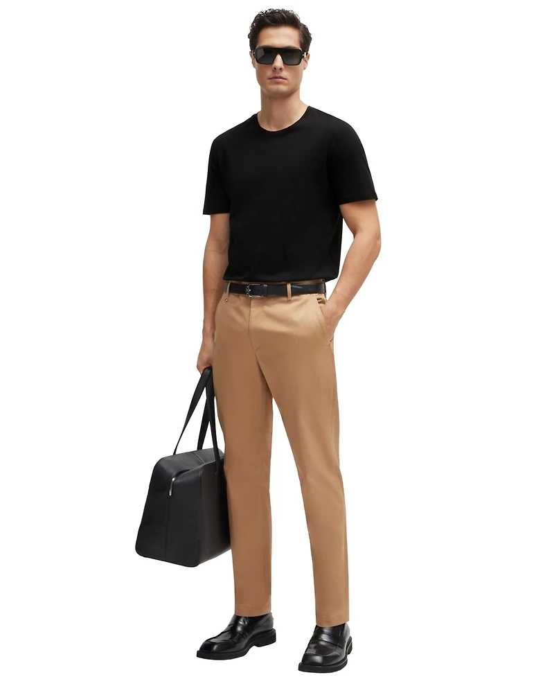 Boss by Hugo Men's Slim-Fit Mercerized-Cotton T-shirt