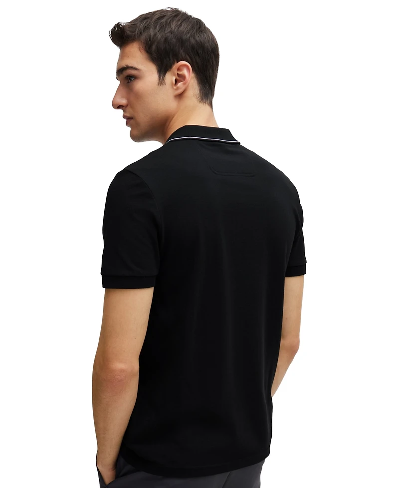 Boss by Hugo Men's Tonal Logo Slim-Fit Polo Shirt