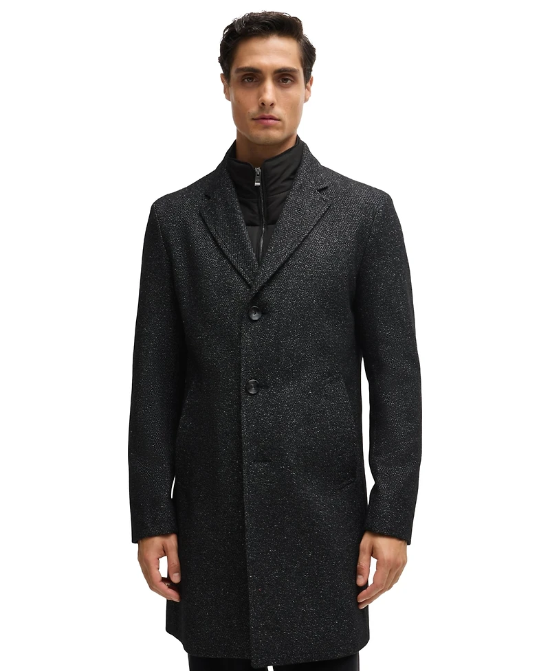 Boss by Hugo Boss Men's Zip-Up Slim-Fit Coat