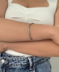 Adornia Tarnish Resistant Silver Bangle Stacker