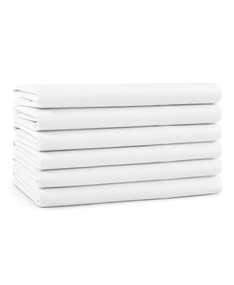 Host & Home Cotton Sateen Pillowcases (12 Pack), White, 300 Thread Count