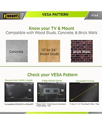 ProMounts Tilt Tv Wall Mount for TVs 32"