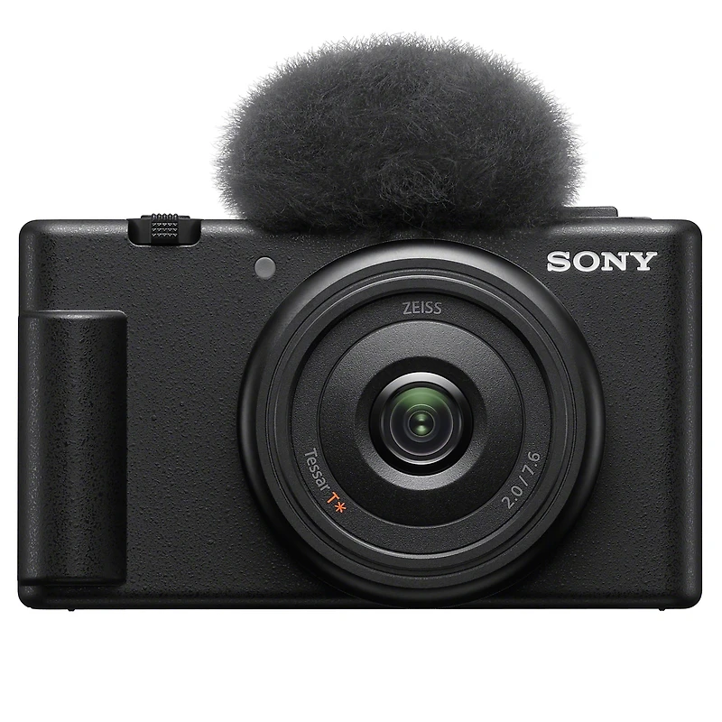 Sony Zv-1F Vlogging Camera, Black Bundle with ACCVC1 Vlogger Accessory Kit, Shotgun Mic, Tripod, Shoulder Bag, Extra Battery, Charger, Screen Protecto