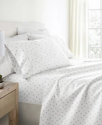 Kaycie Gray Printed Microfiber 4-Pc. Sheet Set, Full