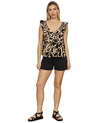 Sanctuary Women's The Time Off Printed Sleeveless Top
