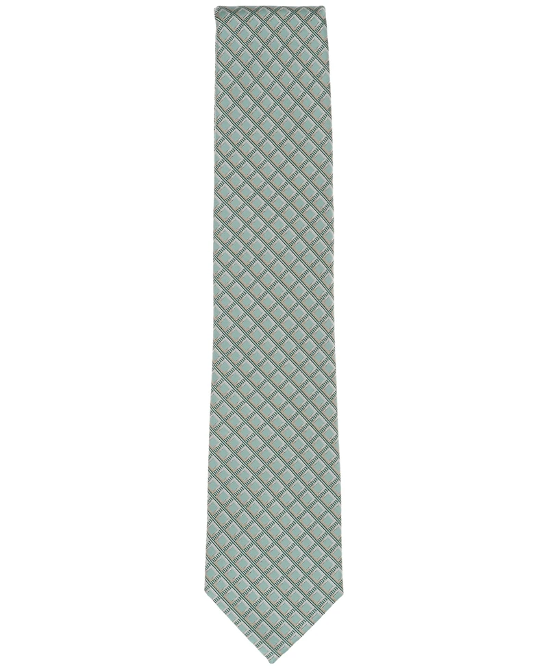 Perry Ellis Men's Buttaro Grid-Pattern Tie