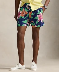 Polo Ralph Lauren Men's 5.75-Inch Traveler Classic Printed Swim Trunks