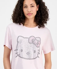 Grayson Threads, The Label Juniors' Rhinestone Hello Kitty Tee