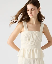 Steve Madden Women's Gabrielle Smocked Top