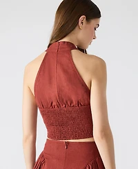 Steve Madden Women's Winnie Halter Crop Top