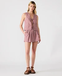 Steve Madden Women's Malena Striped Pull-On Shorts