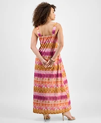 Jamie & Layla Petite Repeat Knot Strap Maxi Dress