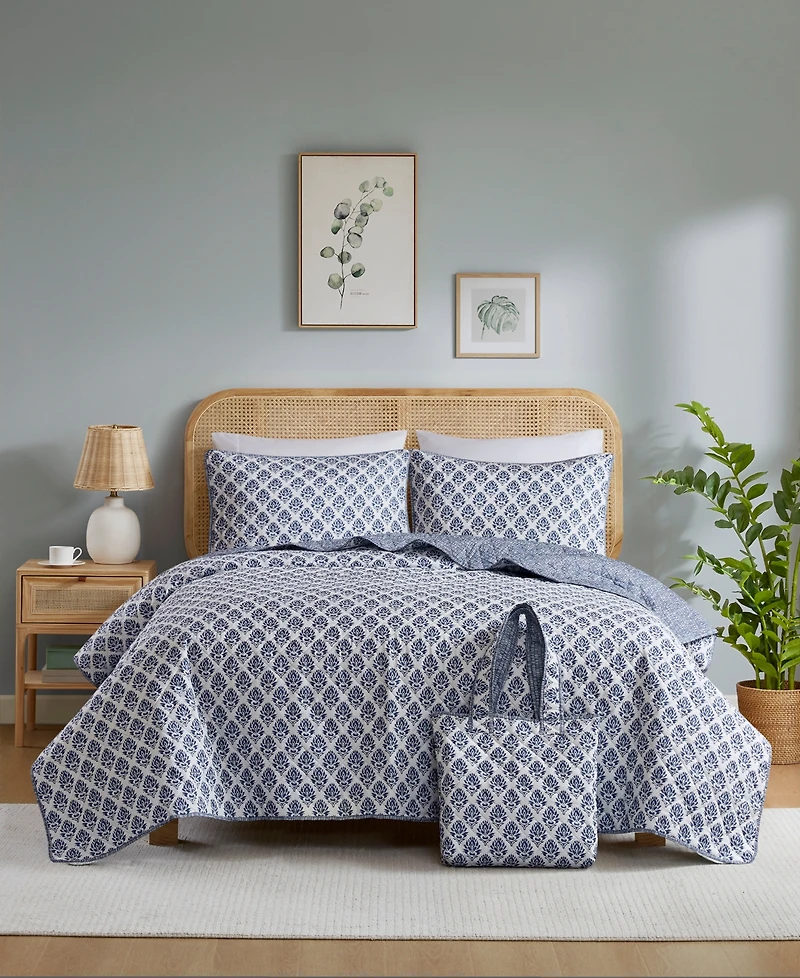 Addison Park Wilhelmina Sage 3-Pc. Quilt and Tote Set, Twin