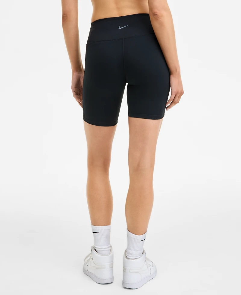 Nike Women's One High-Waisted Side-Pocket 8" Bike Shorts