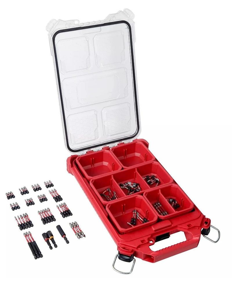 Milwaukee Shockwave Impact Screw Driver Bit Set with Packout Case - 100 Piece - 48-32-4082