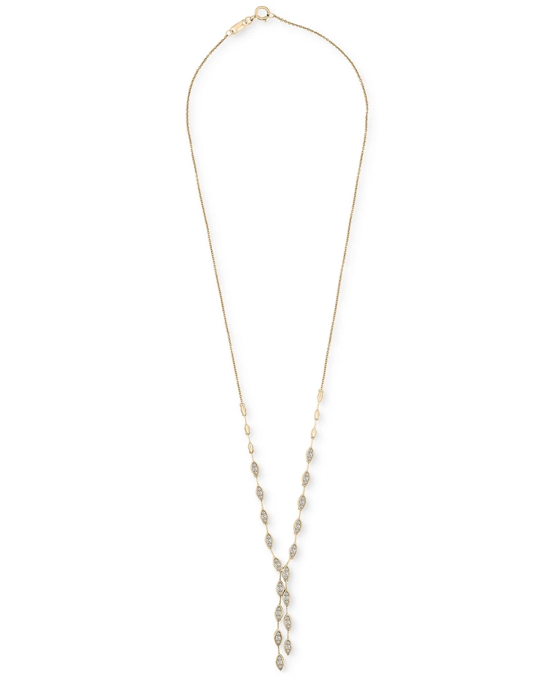 Wrapped in Love Diamond Long Drop 17" Necklace (1/2 ct. t.w.) in 14k Gold, Exclusively at Macy's