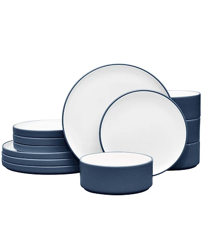 Noritake Colortex Stone 12-Piece Dinnerware Set