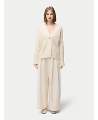 Gobi Cashmere Women's Textured One Button-Front Cardigan