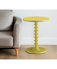 Round Solid Wood End Table – Sturdy and Stylish Furniture for Any Room