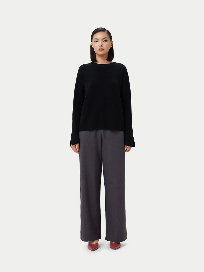 Gobi Cashmere Women's Split-Sleeve Sweater