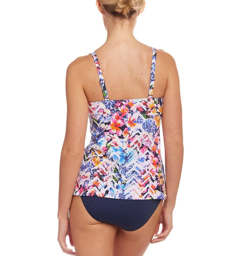 Lascana Women's Floral Mix Underwire Tankini Swimsuit Top