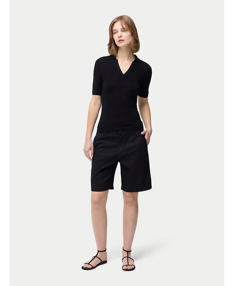 Gobi Cashmere Women's Silk Polo Shirt