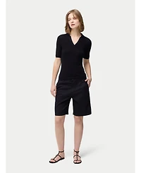 Gobi Cashmere Women's Silk Polo Shirt