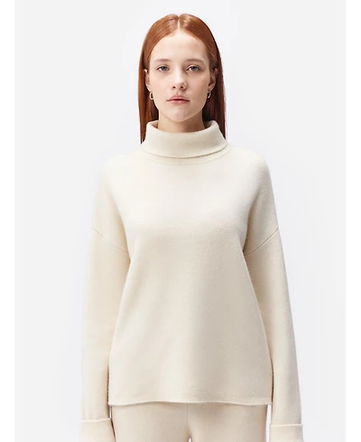 Gobi Cashmere Women's Cashmere Roll-Neck Sweater