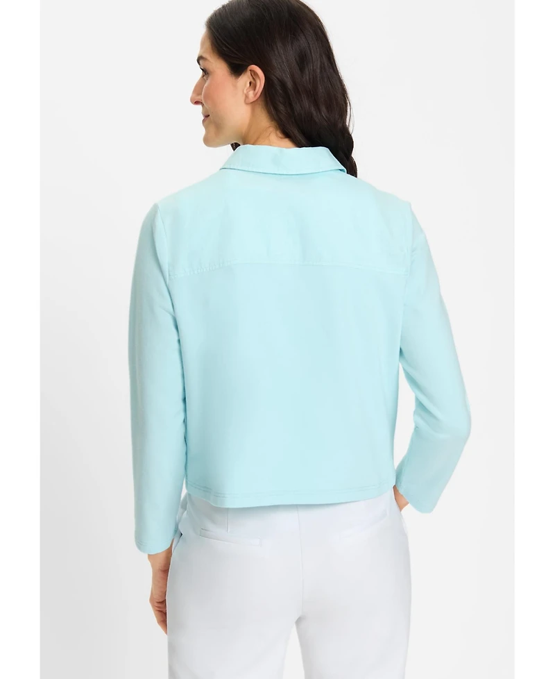 Olsen Women's Mixed Media Jacket