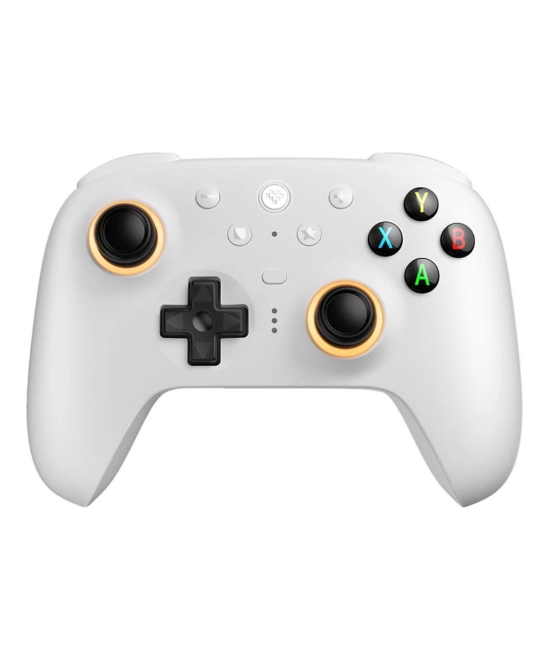8BitDo Ultimate 2 Bluetooth Wireless Controller with Hall Effect Triggers, Tmr Joysticks and Integrated Charging Dock - White - 81HE01
