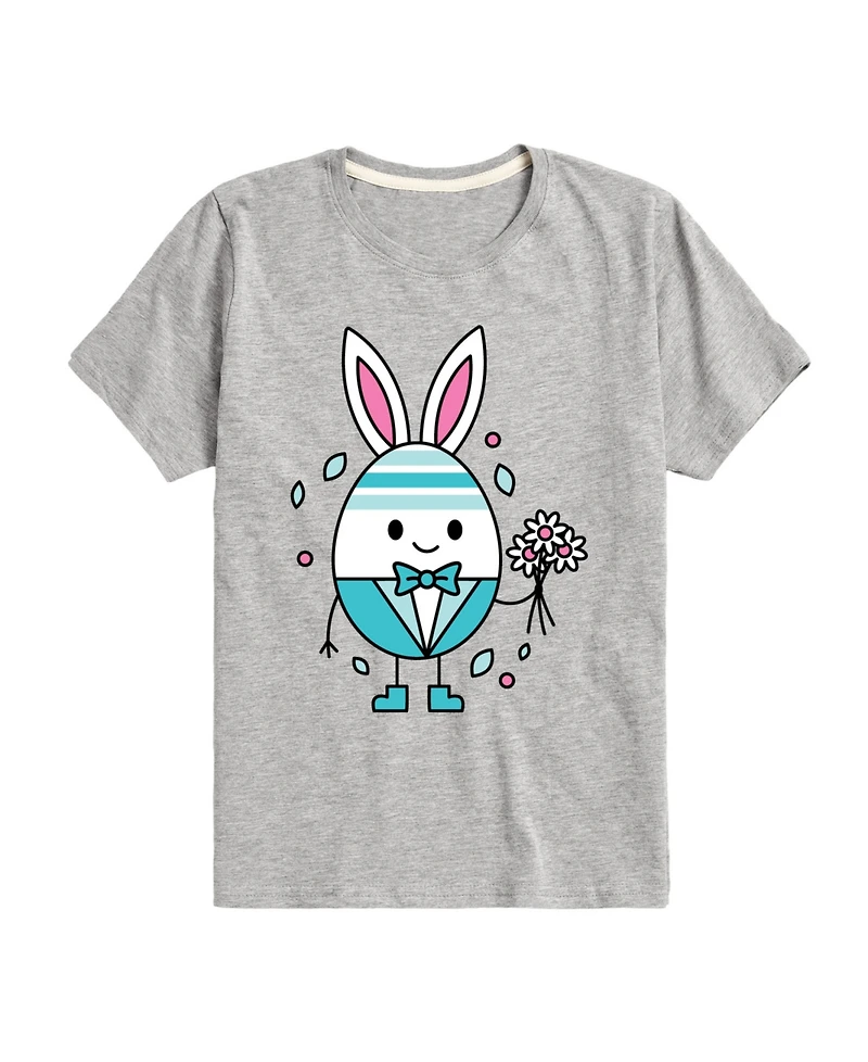 Hybrid Toddler Boys Happy Easter Bunny Egg Graphic T-Shirt