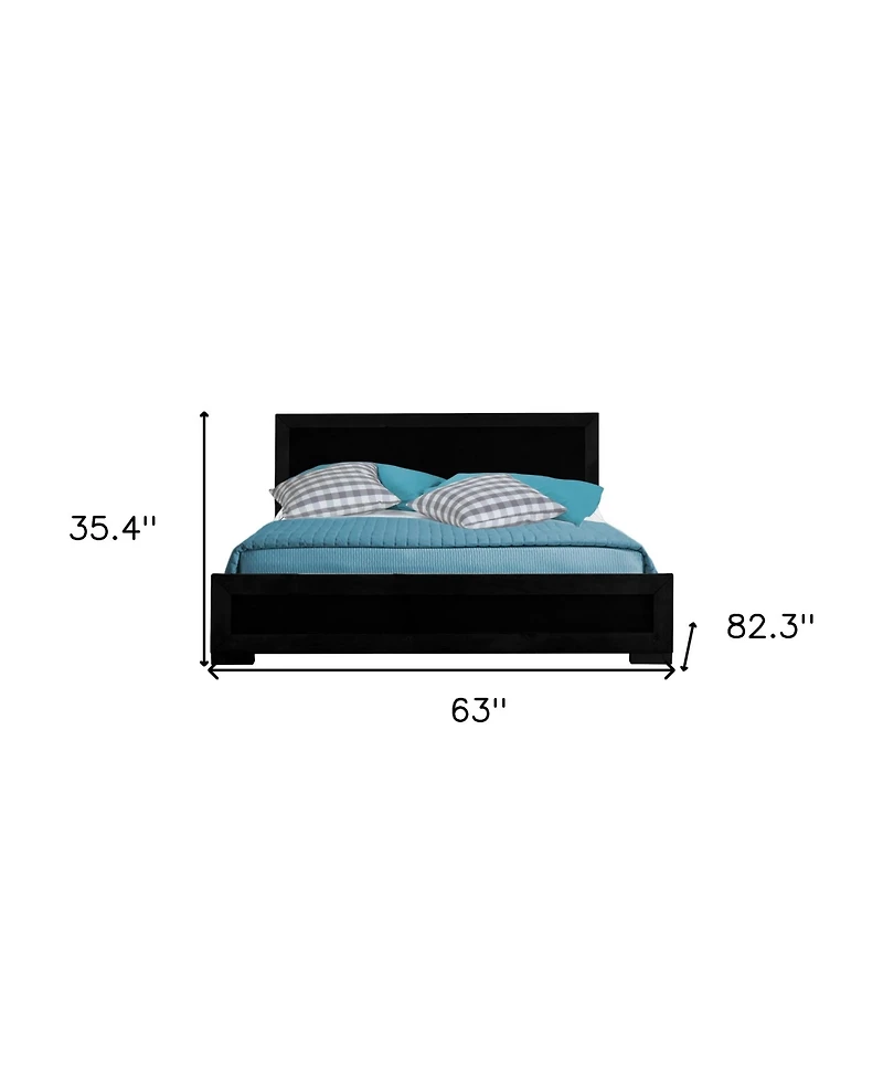 Manufactured Wood Bed Frame – Classic and Sturdy Construction