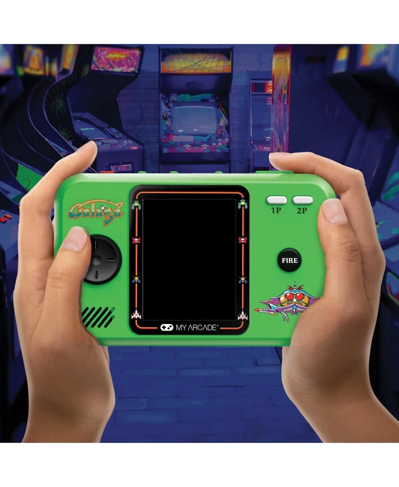 Pocket Player Pro Galaga Portable Gaming System (2 Games In 1)