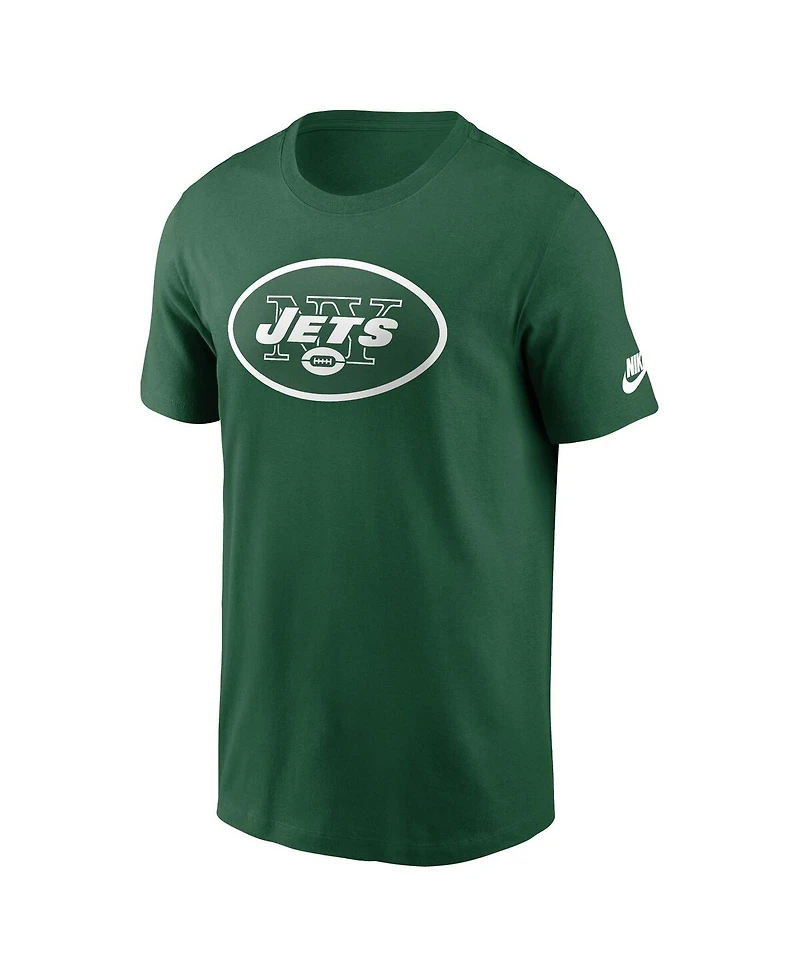 Nike Men's Kelly Green New York Jets Rewind Logo Essential T-Shirt