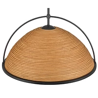 William 22" Modern Coastal Tropical 4-Light Pendant Chandelier Ceiling Light Fixture Dining Room Over Table Kitchen Island Foyer Hanging Black Fi