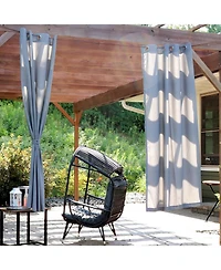 Simple Styles Indoor/Outdoor Curtain Panels with Grommet Tops