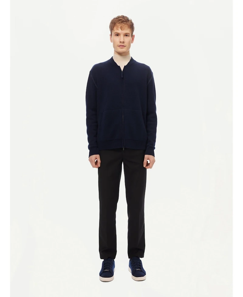 Gobi Cashmere Men's Cashmere Jacket with Zip Closure