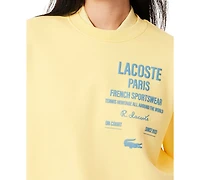 Lacoste Usa Women's Oversized Crewneck Sweatshirt