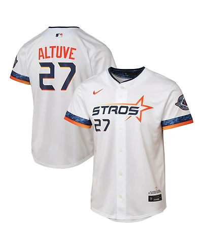 Nike Big Boys and Girls Jose Altuve White Houston Astros 2025 City Connect Limited Player Jersey