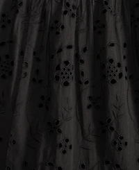 On 34th Women's Smocked Embroidered Eyelet Midi Dress, Exclusively at Macy's