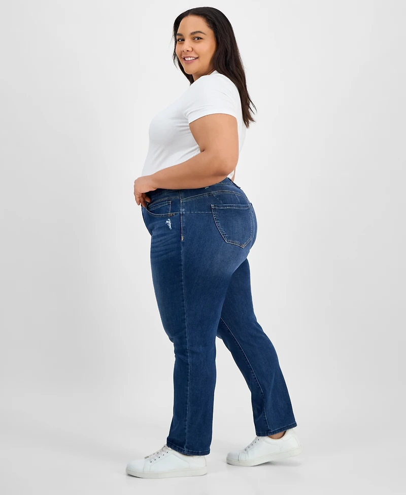 Democracy Trendy Plus AbSolution Straight-Leg Jeans