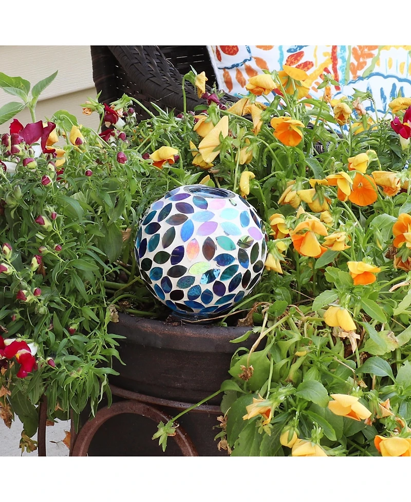 Glass Mosaic Watering Globe for Plants and Flowers