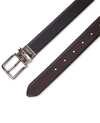 Tommy Hilfiger Big Boys Reversible Dress Belt with Logo Buckle