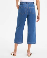 Style & Co Women's High-Rise Wide-Leg Crop Jeans, Created for Macy's