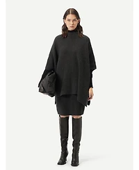 Gobi Cashmere Women's Rib-Knit Cashmere Poncho